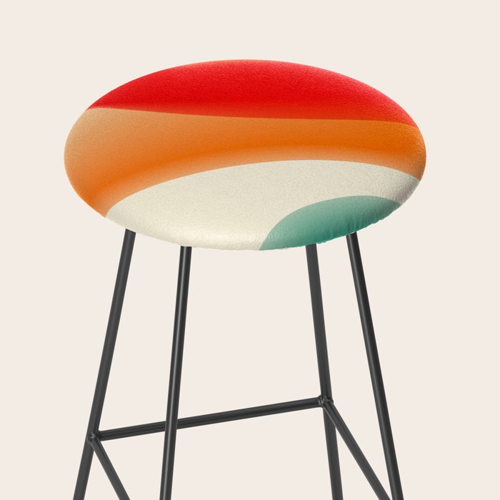 gradient shapes 70s 4 Stool Gallery Image 2