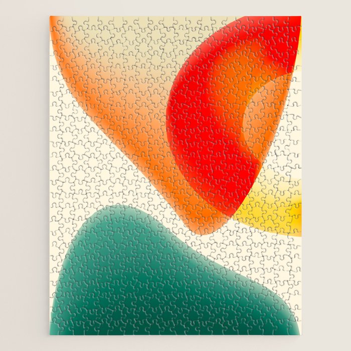 gradient shapes 70s 4 Jigsaw Puzzle Gallery Image 1