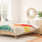 gradient shapes 70s 4 Duvet Cover Gallery Image 2
