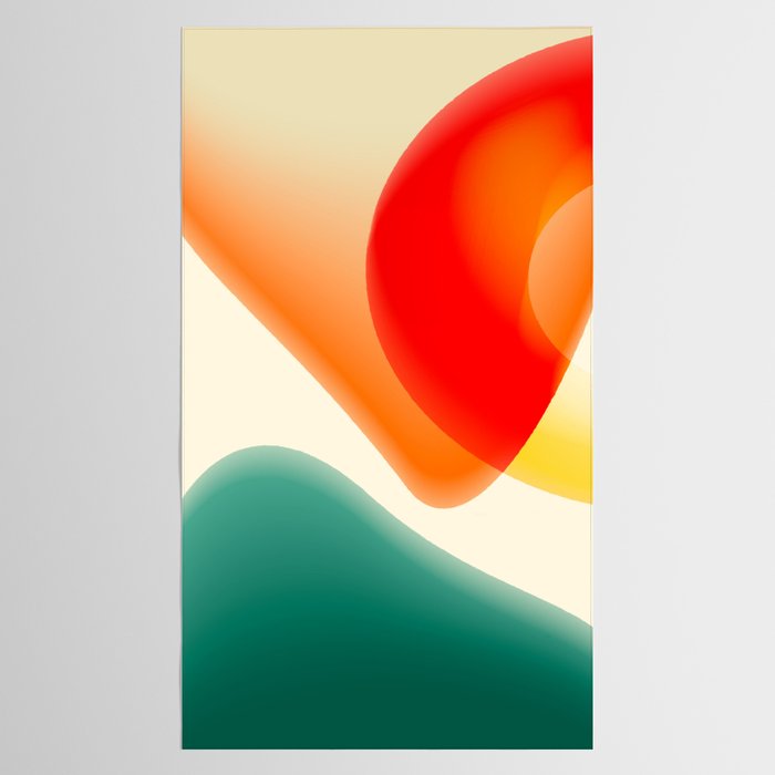 gradient shapes 70s 4 Tablecloth Gallery Image 2