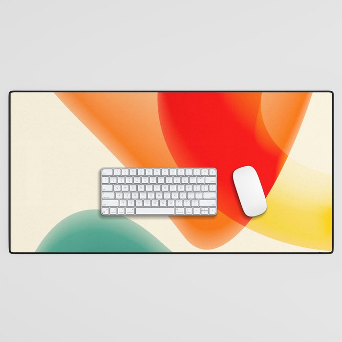 gradient shapes 70s 4 Desk Mat Gallery Image 1
