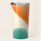 gradient shapes 70s 4 Travel Mug Gallery Image 3
