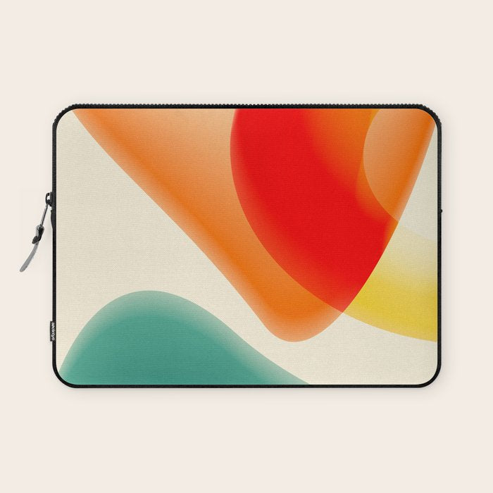 gradient shapes 70s 4 Laptop Sleeve Gallery Image 1