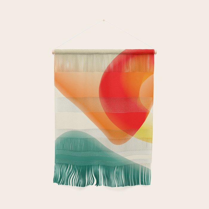 gradient shapes 70s 4 Wall Hanging Gallery Image 1