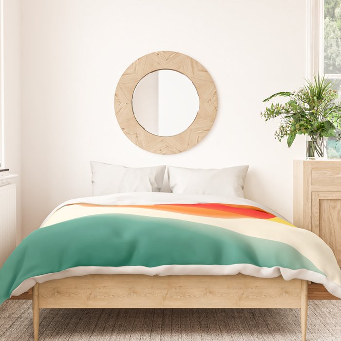 gradient shapes 70s 4 Duvet Cover Gallery Image 3