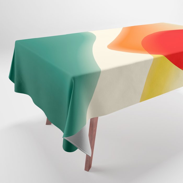 gradient shapes 70s 4 Tablecloth Gallery Image 1