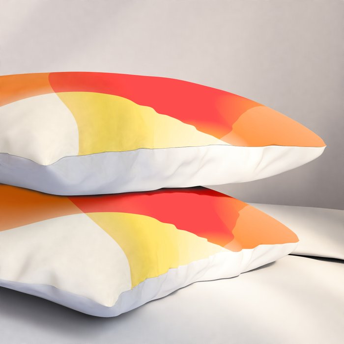 gradient shapes 70s 4 Pillow Sham Gallery Image 3