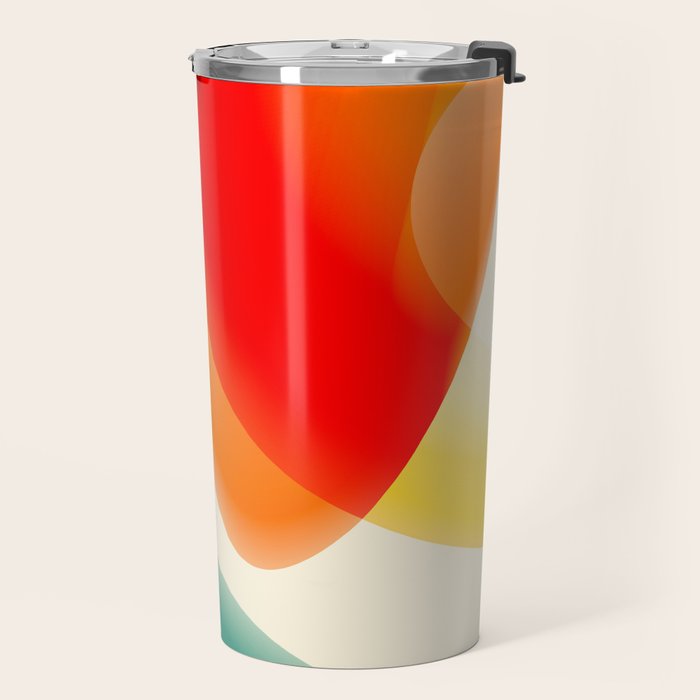 gradient shapes 70s 4 Travel Mug Gallery Image 2