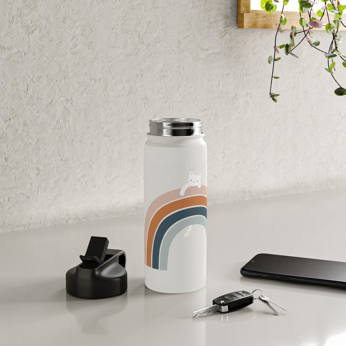 Cat Landscape 151 Water Bottle Gallery Image 4