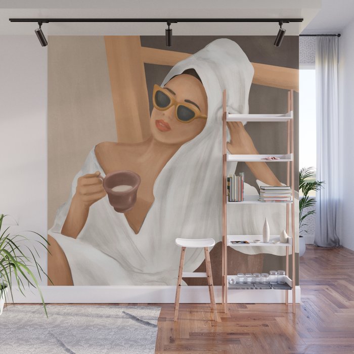 Morning Coffee Wall Mural Gallery Image 1