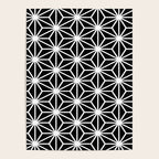 Geometric abstract modern black white stripes Poster Gallery Image 4