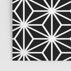 Geometric abstract modern black white stripes Poster Gallery Image 3