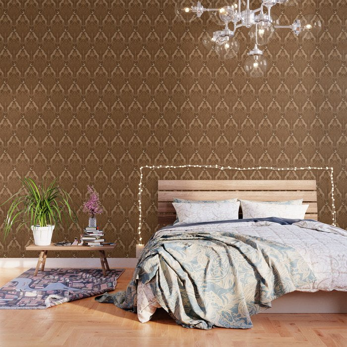 Night Cheetahs - Copper Brown Wallpaper Gallery Image 3