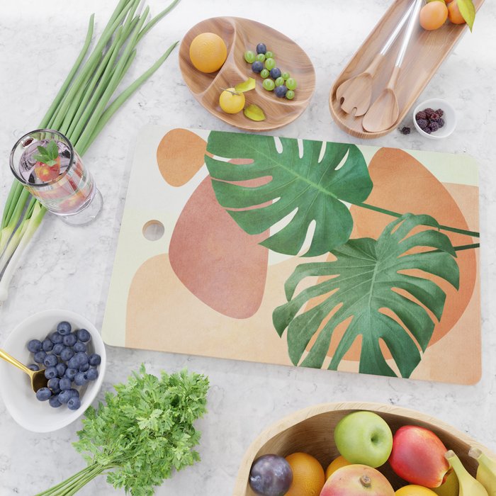 Monstera Leaves Cutting Board Gallery Image 2