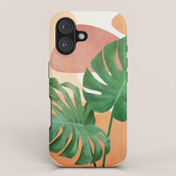 Monstera Leaves iPhone Case Gallery Image 1