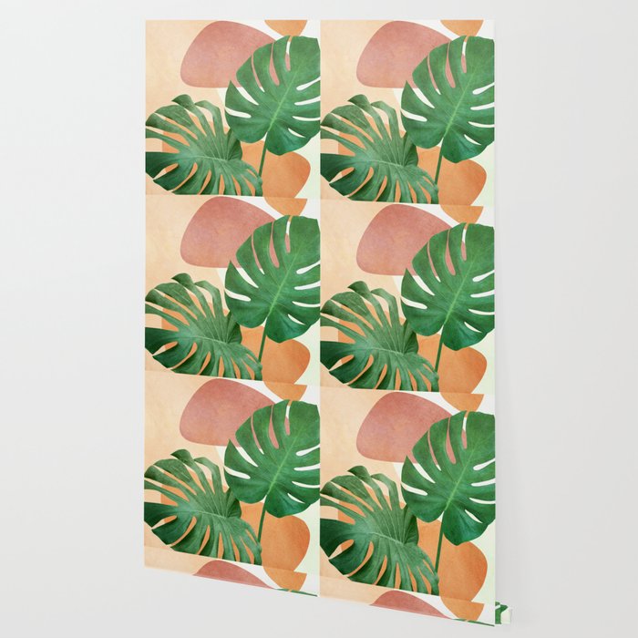 Monstera Leaves Wallpaper Gallery Image 2