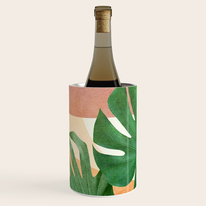 Monstera Leaves Wine Chiller Gallery Image 1