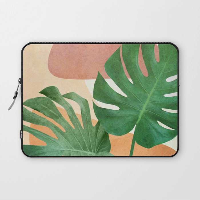 Monstera Leaves Laptop Sleeve Gallery Image 1
