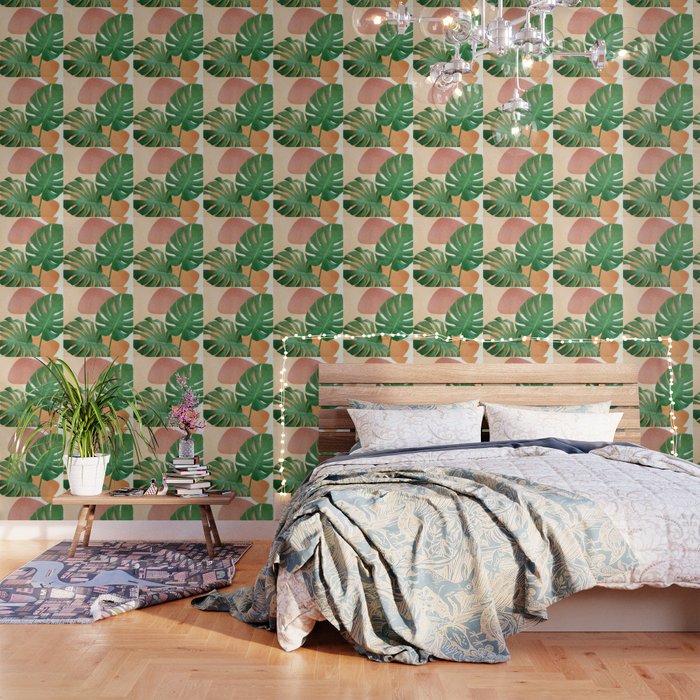 Monstera Leaves Wallpaper Gallery Image 1