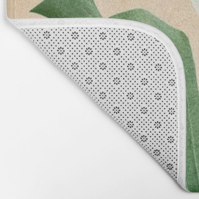 Monstera Leaves Bath Mat Gallery Image 2