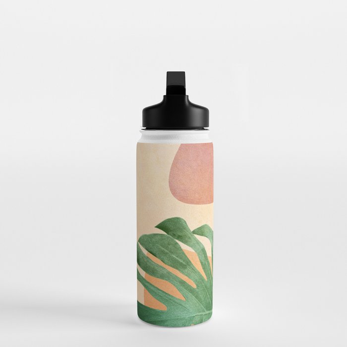 Monstera Leaves Water Bottle Gallery Image 3