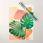 Monstera Leaves Wrapping Paper Gallery Image 1