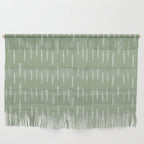 Raindrop Boho Abstract Pattern, Sage Green Wall Hanging Gallery Image 1