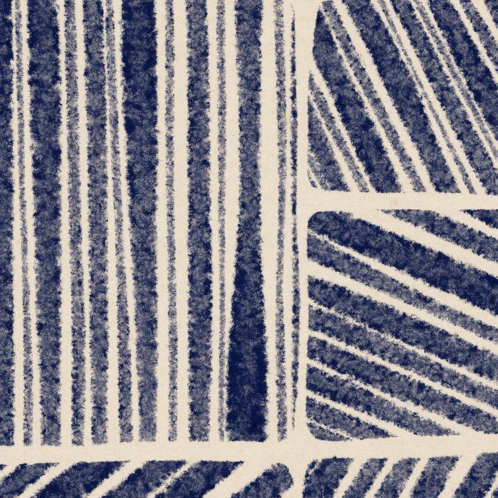 Navy Blue Striped Pattern #3 Coffee Mug Gallery Image 2