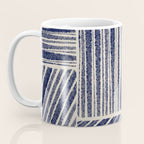 Navy Blue Striped Pattern #3 Coffee Mug Gallery Image 3