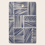 Navy Blue Striped Pattern #3 Cutting Board Gallery Image 1