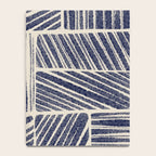 Navy Blue Striped Pattern #3 Notebook Gallery Image 4