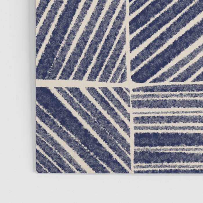 Navy Blue Striped Pattern #3 Poster Gallery Image 3