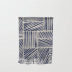 Navy Blue Striped Pattern #3 Wall Hanging Gallery Image 1