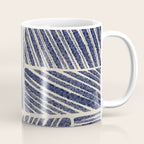 Navy Blue Striped Pattern #3 Coffee Mug Gallery Image 1