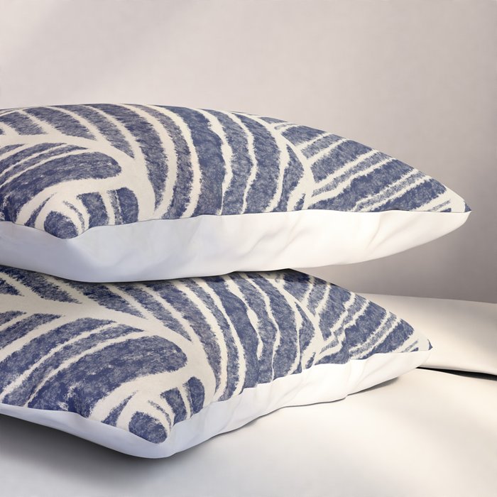 Navy Blue Striped Pattern #3 Pillow Sham Gallery Image 3