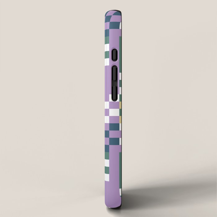Abstract Block Mosaic R iPhone Case Gallery Image 2