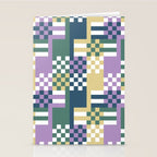 Abstract Block Mosaic R Stationery Card Gallery Image 2