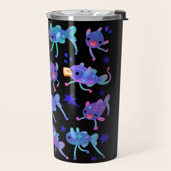 Cheerful tripod fish Travel Mug Gallery Image 2