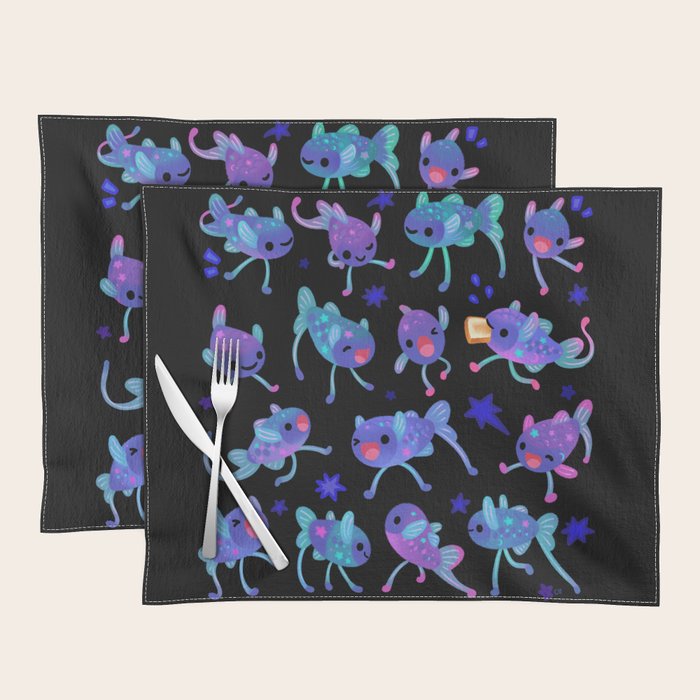 Cheerful tripod fish Placemat Gallery Image 1