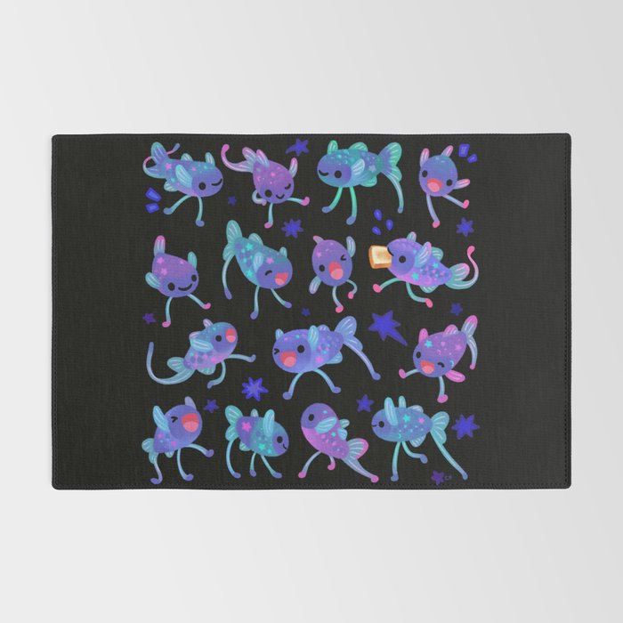 Cheerful tripod fish Rug Gallery Image 2