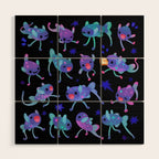 Cheerful tripod fish Wood Wall Art Gallery Image 1