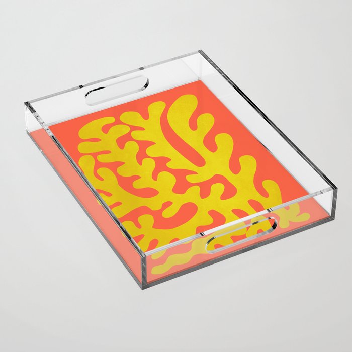 Sunflower & Tomato: Matisse Paper Cutouts 04 Acrylic Tray Gallery Image 1