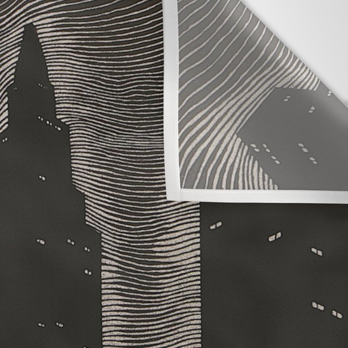 Gothic CityScape Wall Tapestry Gallery Image 3