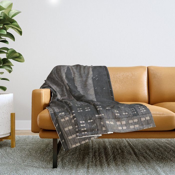 Gothic CityScape Throw Blanket Gallery Image 1