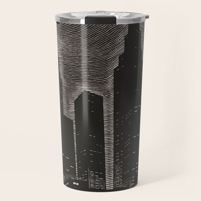 Gothic CityScape Travel Mug Gallery Image 1