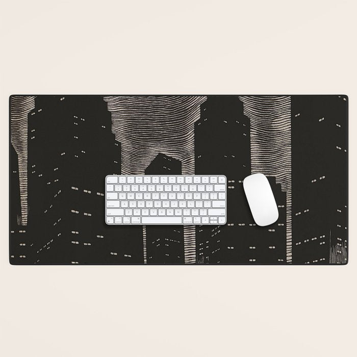 Gothic CityScape Desk Mat Gallery Image 1