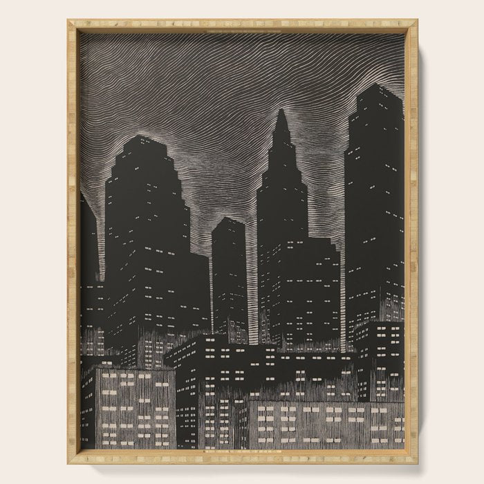 Gothic CityScape Serving Tray Gallery Image 1
