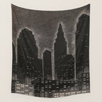 Gothic CityScape Wall Tapestry Gallery Image 4