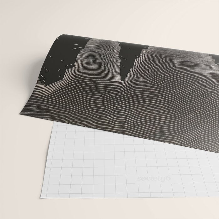 Gothic CityScape Wrapping Paper Gallery Image 2