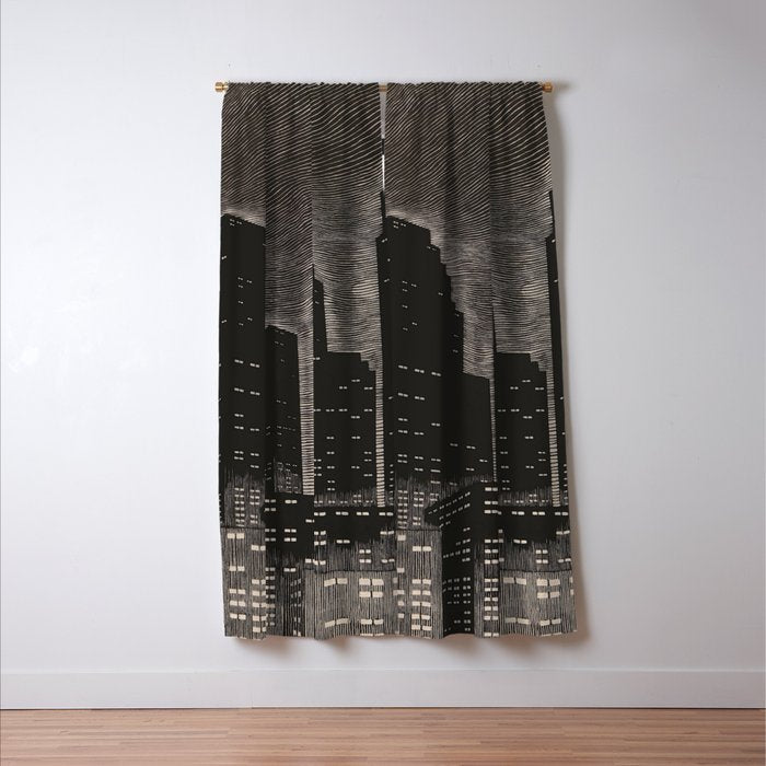 Gothic CityScape Window Curtain Gallery Image 3